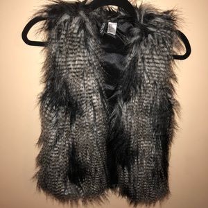 Faux fur vest